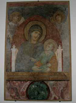 Our Lady enthroned with Child and Angels in the Chapel of the Patron Saints of Europe