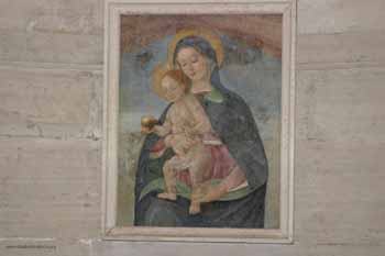 Virgin with Child fresco by Perugino in Pius XII Tomb