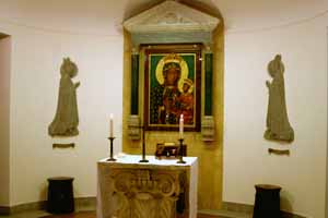 Our Lady of Czestochowa altarpiece in the Polish Chapel