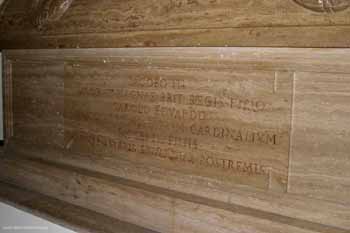 The Inscription on the Tomb of the Stuarts in the Vatican Grottoes