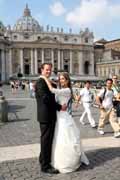Newlyweds in St Peter's Square - Vatican City