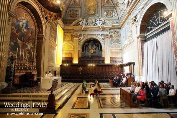 A wedding in the Choir Chapel of St Peter's Basilica