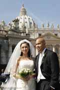 A Wedding Photo at St Peter's in the Vatican