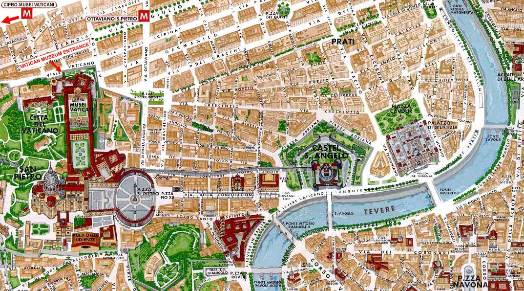 Map Of Vatican City