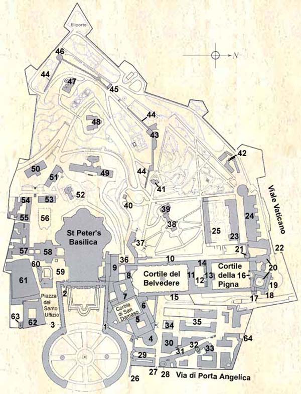 Map Of Vatican City