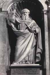 St Bonfilius Monaldi statue by Cesare Aureli, 1906