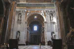 Right Transept - West Wall in St Peter's Basilica - St Bruno at Lower Left