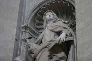 St Teresa of Jesus - Founder Statue Upper Detail
