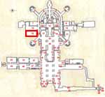 Floorplan Map of the Grottoes below St Peter's