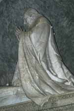 The statue of Clement XIII on his monument by Canova