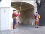 Swiss Guards at the Arch of the Bells Entrance
