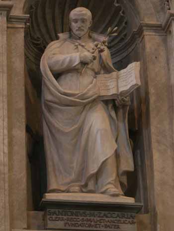 Founder Statue in St Peter's - St Anthony Maria Zaccaria