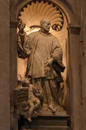 St Cajetan Thiene statue by Carlo Monaldi, 1738