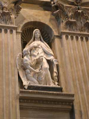 St Frances Cabrini niche - Founder Saint