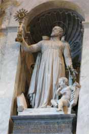 St Francis Caracciolo statue by Francesco Laboureur & Innocenzo Fraccaroli, 1834