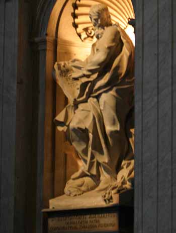 Founder Statue of St Jerome Emiliani in St Peter's Basilica