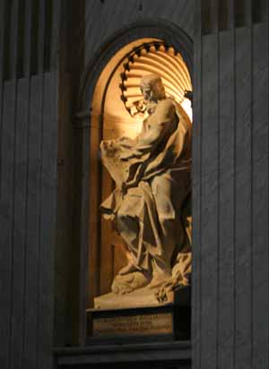 St Jerome Emiliani niche in St Peter's Basilica