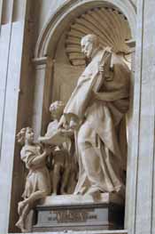 St Joseph Calasanctius statue by Innocenzo Spinazzi, 1755