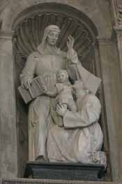 St Louise de Marillac statue by Antonio Berti, 1954