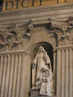 Founder Statue of St Mary Euphrasia Pellettier in St Peter's Left Transept area
