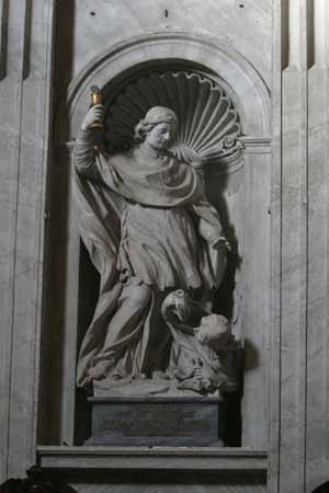 St Norbert Statue in the Left Transept of St Peter's
