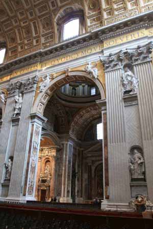 Founder Statues on Piers 1 & 2 on the Right Side of the Nave in St Peter's