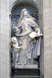 St Teresa of Jesus statue by Filippo Della Valle, 1754