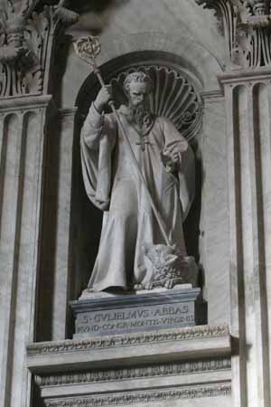 St William of Vercelli - Founder Statue