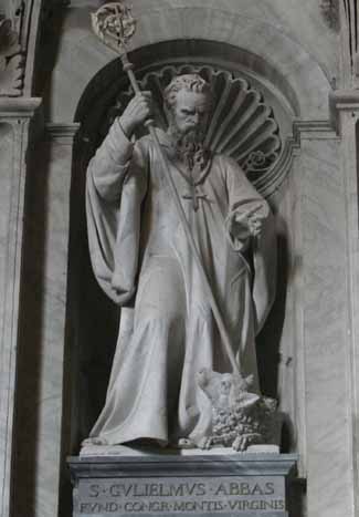St William of Vercelli - Founder Statue in St Peter's Basilica